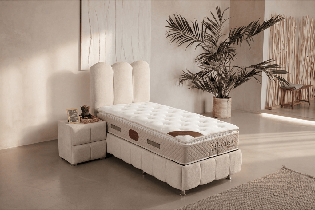 Lit Coffre Enfant EVA BLANC CASSE - CHENILLE