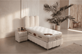 Lit Coffre Enfant EVA BLANC CASSE - CHENILLE