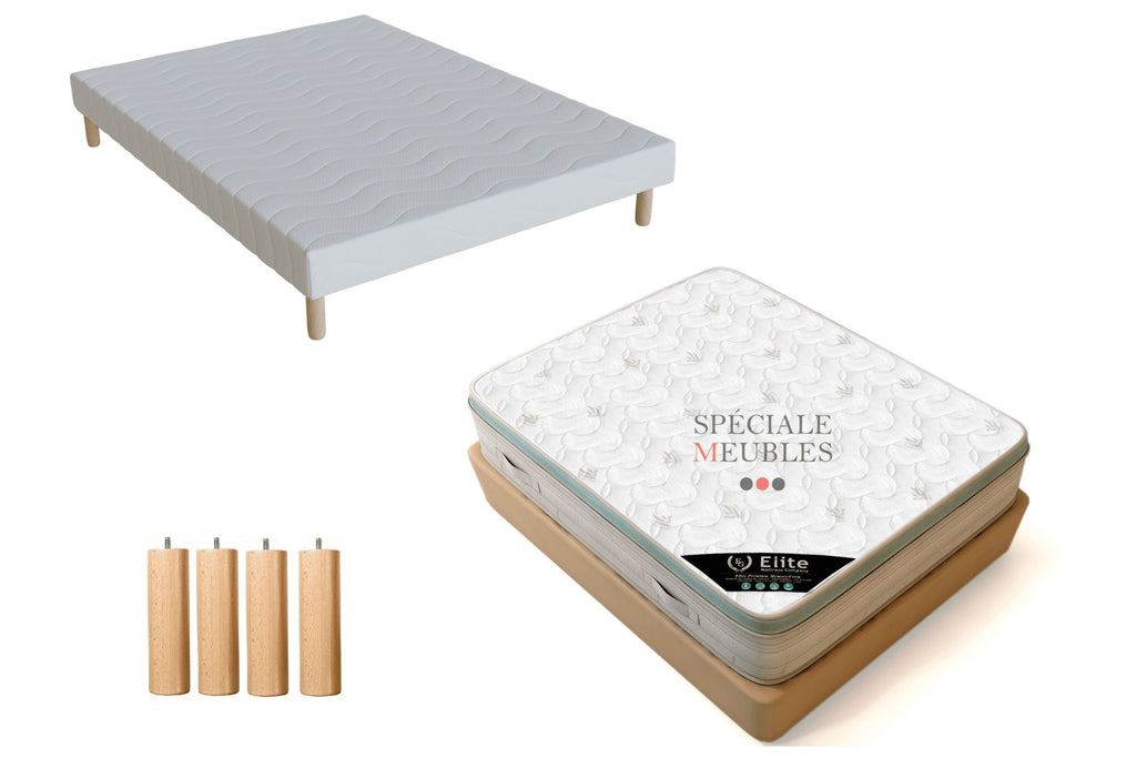 Ensemble Sommier Matelas Élite 27 cm – Mémoire de forme