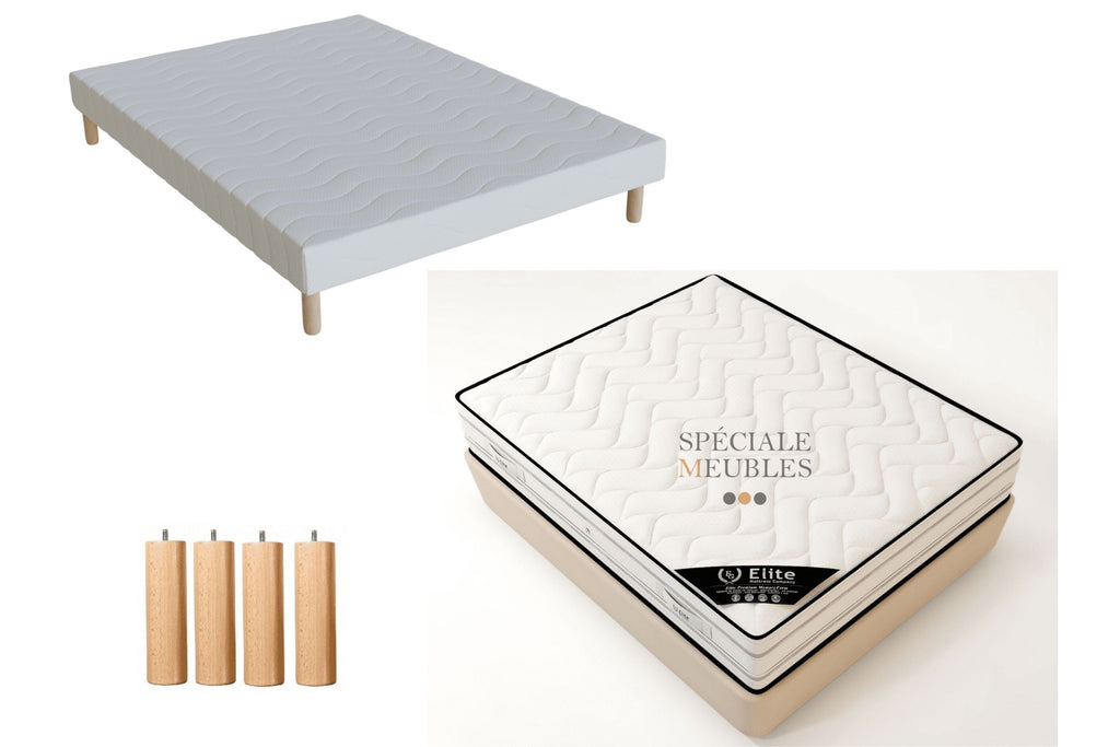 Ensemble Sommier Matelas Élite 25 cm – Mémoire de forme