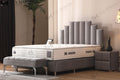 Lit Coffre NATURA GRIS - Velours