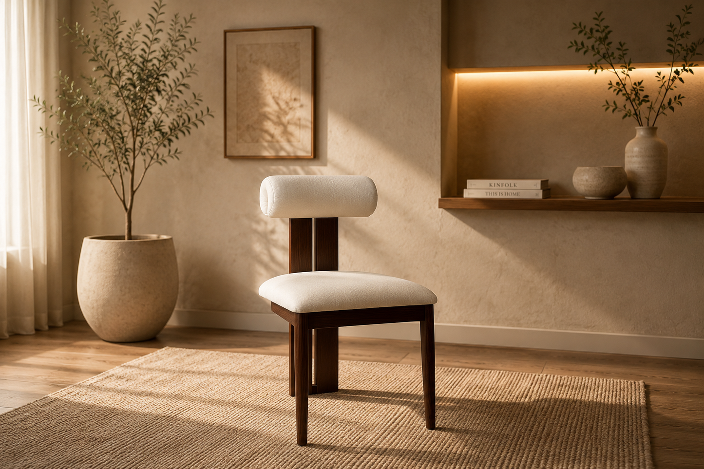 Chaise SOPHIE Pied bois noyer