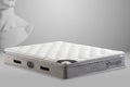 Matelas San Martino Exclusif Ressorts Gris - 32 cm avec surmatelas Intégré