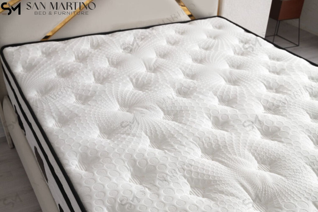 Lit coffre PARMA BEIGE CLAIR - Velours