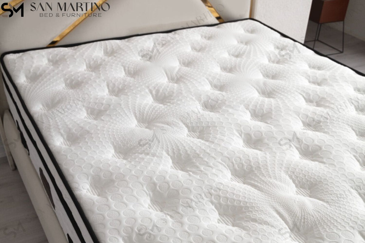 Lit Coffre PARMA BEIGE CLAIR - Velours