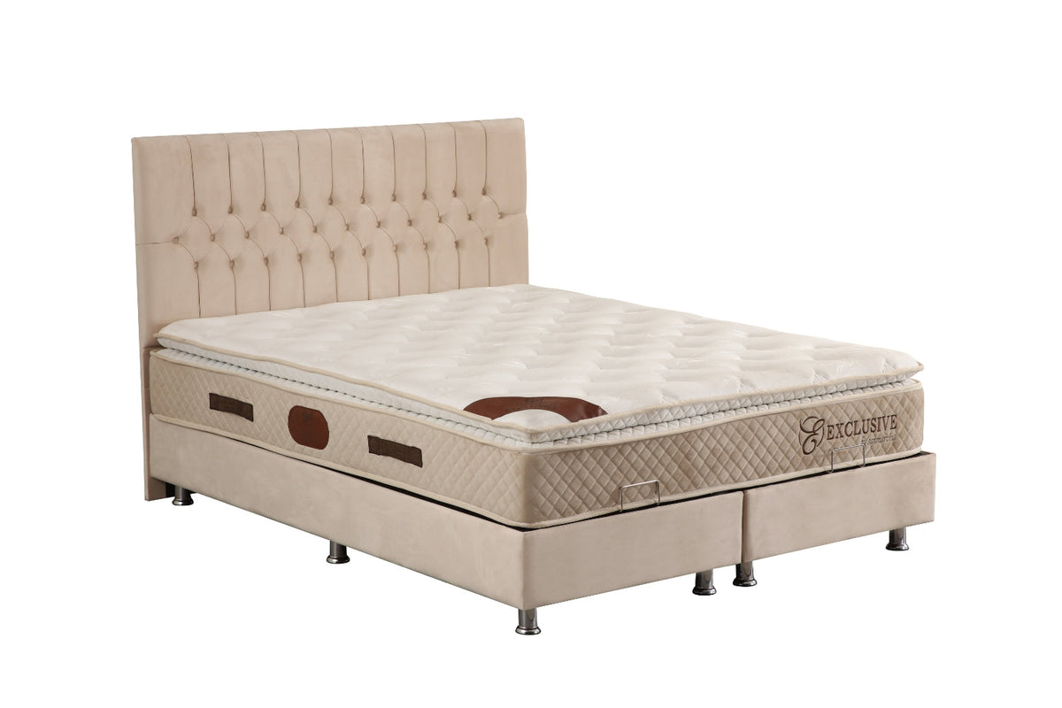 PACK COMPLET HUGO BEIGE + Matelas 20cm