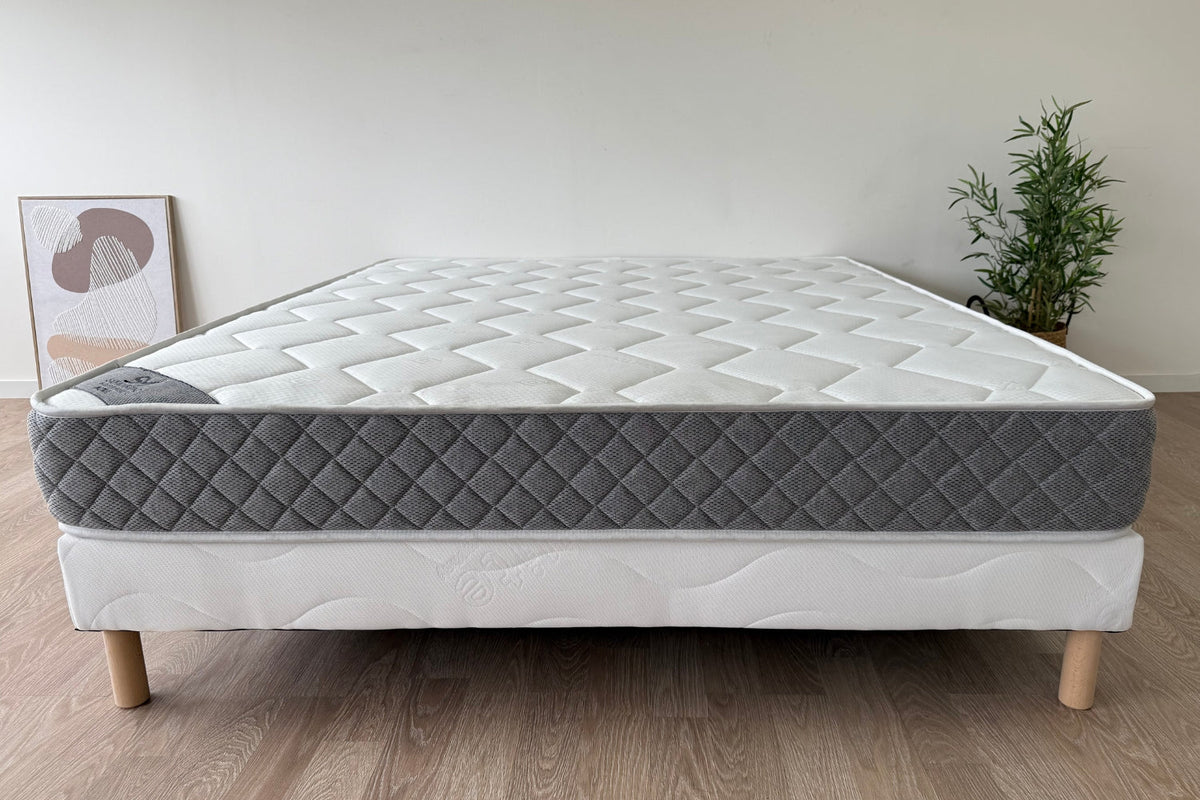 PACK COMPLET ALMA BLANC CASSE + Matelas 20cm