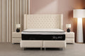 Lit Coffre BIANCA BLANC CASSE - Velours
