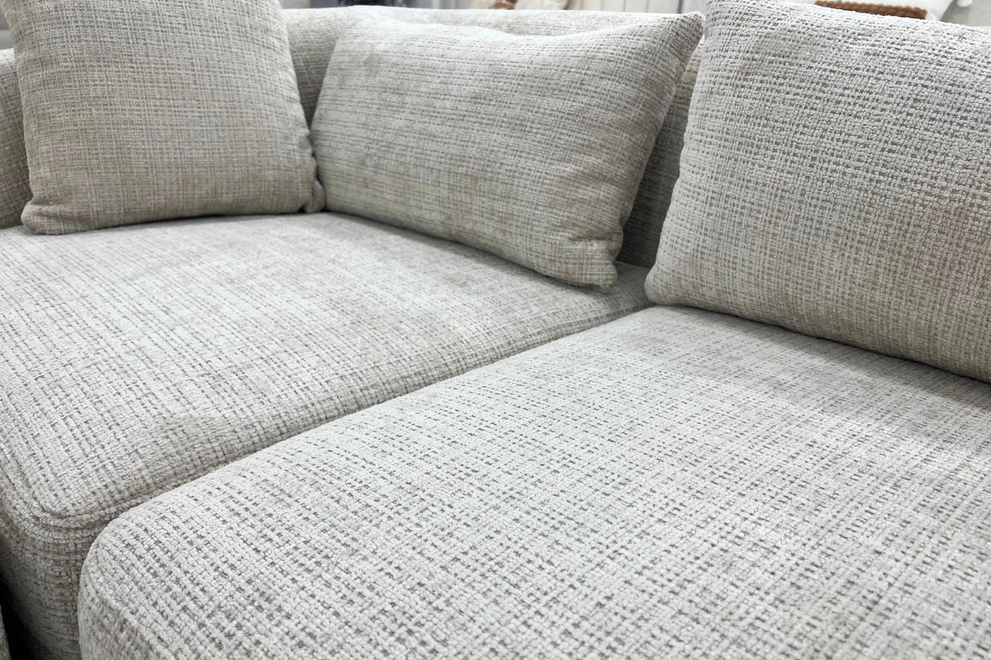 Canapé Mila Modulable Tissu Marbella Crème