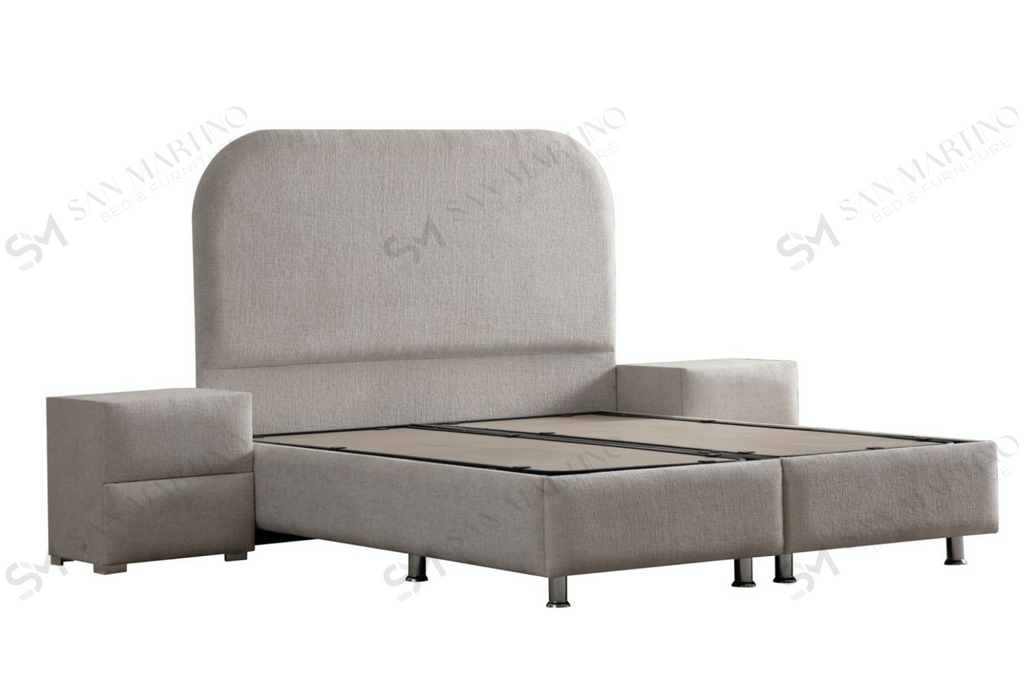Lit Coffre JADE BLANC CASSE - Chenille