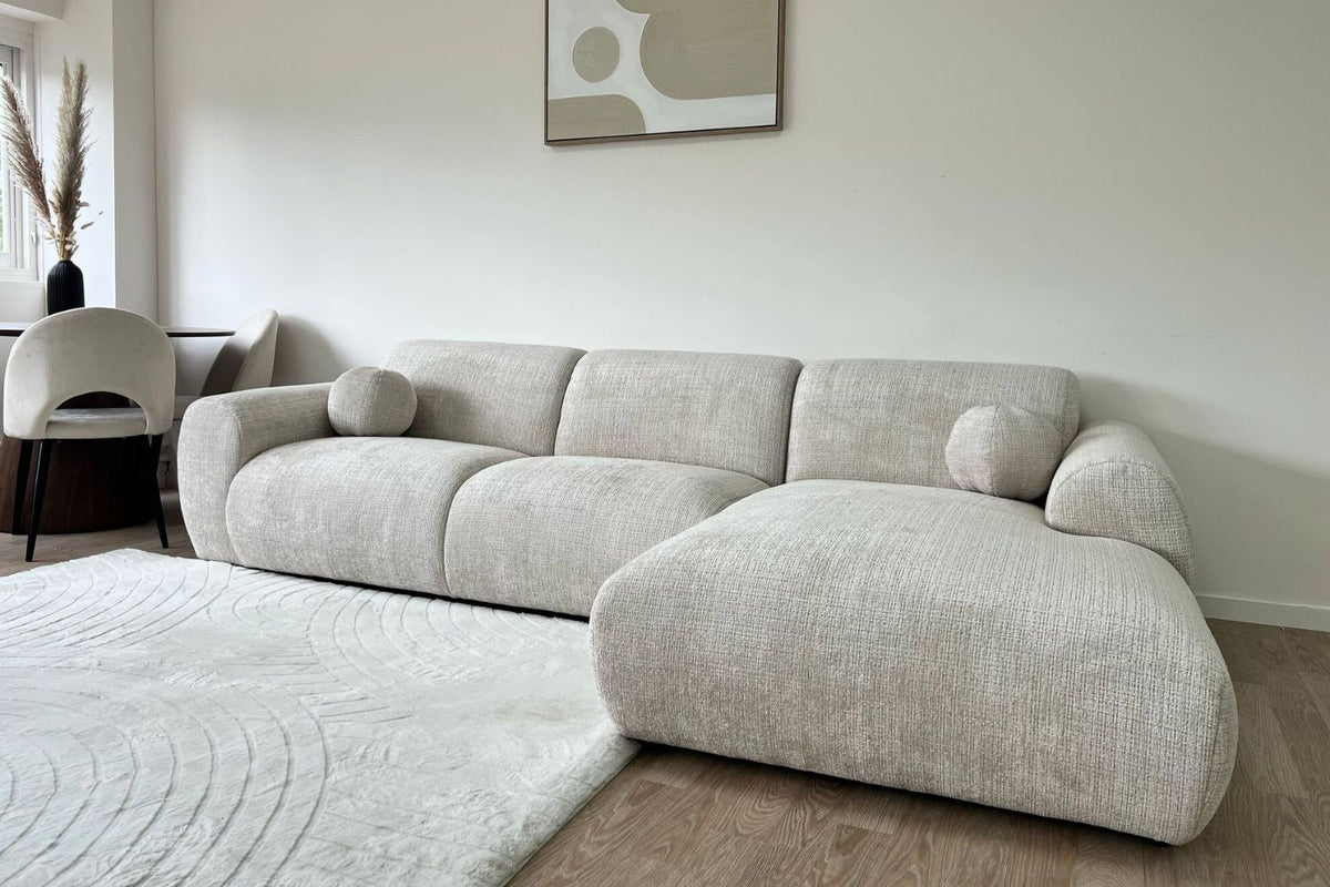 Canapé Cloud en tissu Marbella crème