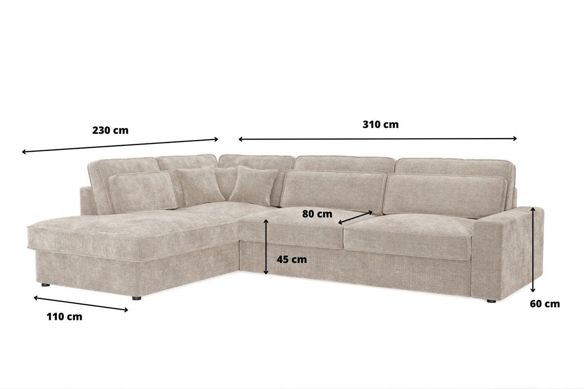 Lexus Marbella Corner Sofa Beige