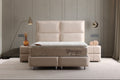 Lit Coffre SIDNEY BEIGE - Velours