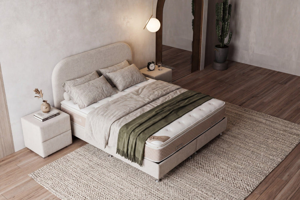 Lit Coffre EDA BLANC CASSE - Chenille